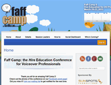 Tablet Screenshot of faffcamp.com